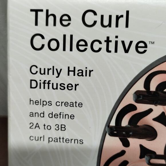 NEW Conair Curl Collective Curly Hair Diffuser 3 Frizz Reducer Attachment Pink - Picture 2 of 7